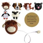 Highland Cow, Sheep, dog, Cat, Horse Crochet Retractable Sewing Tape Measure