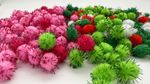 LUREX POMPOMS Craft Balls  Soft Pompoms Different colours DIY Crafts Decorations