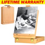 Tripod Art Easel Wooden Drawing Board Workstation Folding French Sketch Studio