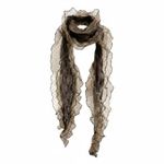 Transparent Spotted Scarf Breathable Lace Neck Wrap Decorative for Women