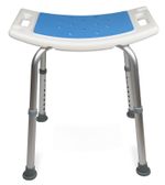 Aidapt Shower Stool with 49X30CM Seat Padding.Height Adjustable,Shower Holder