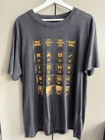 Radiohead Tour Exclusive T-Shirt O2 London Orange Black Size XL Extra Large