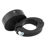 (Black)22 25mm Motorcycle Handlebar Mount Clock Universal Waterproof Watch Built