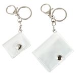 2pcs Small Photo Album Mini Photo Storage with Keychain Anniversary Wedding Gift