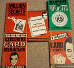 Frank Garcia joblot. 5 x Classic Card Magic softback books. 
