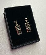 9ct gold Mackintosh style earrings