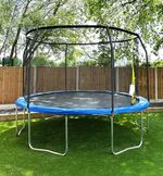 AIRZONE 12FT 14FT 15FT TRAMPOLINE BED WITH ENCLOSURE  NET