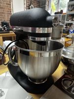 KitchenAid Artisan Premium Matt Black Mixer Processor Spiralizer Bundle