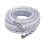 8mm Clear Rubber Airline Air Compressor Hose + Fittings 15m 300 PSI 20 BAR