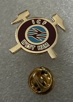 Very Rare & Collectable West Ham Supporter Enamel Badge - Wear With Pride