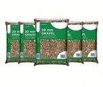20mm Pea Gravel Bulk Pack 125kg Decorative Garden Driveway Stones Chippings