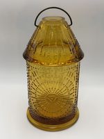 HTF Viking Glass Paul Revere lantern fairy lamp-EUC.  No Chips!