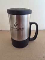 Remy Martin Stainless Steel Leather Cover New MUG FLASK Fine Congnac