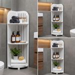 3 Tier Bathroom Corner Shelf Shower Caddy Storage RackKitchen Tidy Organizer-