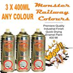 Heritage Model Railway Spray Paint 400ml 3-Pack | All Colours | Loco BR GWR LNER