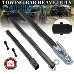 2.5M 3.5 Ton Rigid Tow Pole Heavy Duty Recovery Towing Straight Bar For Car &Van