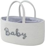 Baby Nappy Caddy Organiser for Changing Table – Stylish Nursery Storage Basket