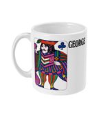 The Beatles - Vintage Playing Card - 1968 - Geroge Harrison - Mug