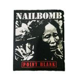 NAILBOMB - Point Blank - (Black Border) Woven Patch