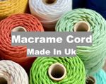 🌿Reduced! ECO Macrame Cord 3-4mm - 36 Colours Premium Single Twisted Cotton
