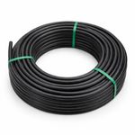 Irrigation Pipe 13mm/16mm Heavy Duty Black Flexible Tubing Garden Black Pipe 75m