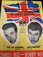 CHARLIE HILL V BOBBY NEILL @ NOTTINGHAM ICE STADIUM 13TH APRIL 1959 BOXING