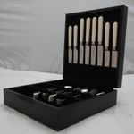 OLD ENGLISH Pattern Garrard & Co Silver Service 30 Piece Canteen of Cutlery Set