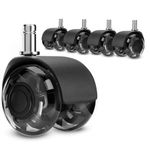 5pcs Office Chair Wheels Replacement Twin Universal Rotatable Wheel Casters UK