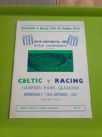 Celtic V Racing Club Inter Continental Cup Football Programme. 18.10.1967.