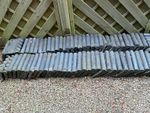 Blue Victorian edging bricks 70plain top 5rope top 7 roughly chipped