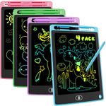 Electight 4Pack 8.5 Inch LCD Drawing Tablet inch, Green Purple Pink Blue