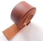 2.8mm Thick Burnt Red Butt Split Leather Belt Straps 140cm - 55" Inch Long