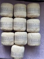 Twilleys Of Stamford Denim Freedom Yarn 10x50g balls 100% Cotton Natural/Cream