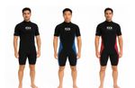 MENS SHORTIE WETSUIT 3MM NEOPRENE SHORTY DIVING SURFING JETSKI SUP CANOE TWF CIC
