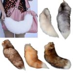 Therian Tail Plush Keychain Long Pendant Cosplay Tail Animal Car Keyring 28/40cm