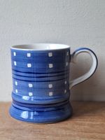 Whittard of Chelsea Blue White Hand Painted Vintage Ceramic Coffee Tea Mug Cup