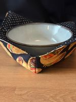 Handmade Reversible 100% Cotton Bowl Cosy Taco Design Microwave Safe
