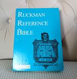 Ruckman Reference Bible, KJV, Standard Size (Calfskin Leather Black) VGC.