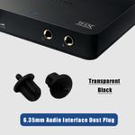 6.35mm Audio Interface Dust Plug Anti-Dust Protective Cover Cap Silicone Stopper