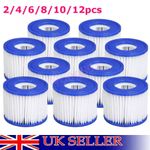 2-12PCS Bestway Lazy Lay-Z-Spa Filters VI Cartridge, Hot Tub Spa Swimming pool
