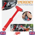 EMERGENCY HAMMER CAR WINDOW BREAKER SEATBELT CUTTER BREAK GLASS ESCAPE SAFETY