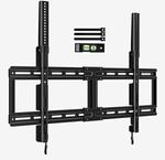 Low Profile TV Wall Mount Bracket Black Fits 40-100in VESA 200x200-800x600