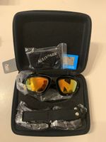 Polarised Motorcycle/Cycling Glasses Boxed Case 4 Pair Interchangeable Lenses