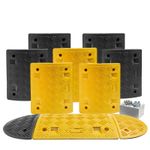 4.5 M Speed Ramp Kit: 75mm 5 MPH 8 Midsections + 2 End Caps - Fixings Included)