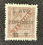 Macau 1894 Provisional Postage Due Stamp 1/2 Avo on 2½ Reis MH