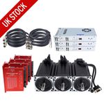 3 Axis 4/12Nm Nema 24 34 Closed Loop Stepper Motor Driver Kit w/Power Supply
