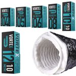 Ultra Silent Ducting – 10m Length – Soundproof Ventilation 4 - 12inch - Vortex