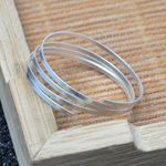 1 Meter S999 Sterling Silver Rectangle Fla Wire Jewelry Making SIZE: 0.5mm - 2mm