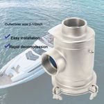 Boat Water Strainer Seawater Filter 2-1/2inch Outlet/Inler 316 Stainless Steel