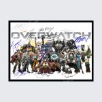 OVERWATCH FULL CAST VIDEO GAME SIGNED AUTOGRAPH POSTER PRINT A5 A4 A3